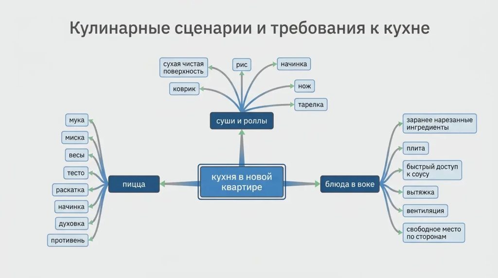 Кухня в новой квартире: оценка планировки до покупки