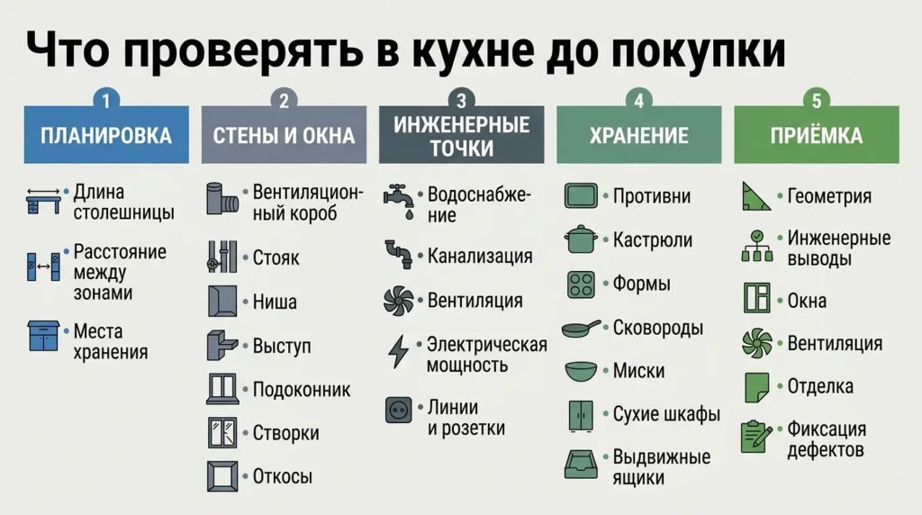 Что проверять в кухне до покупки